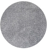 6' Round Grey Heather Plain Indoor Area Rug - Homeroots - Flyclothing LLC