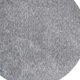 6' Round Grey Heather Plain Indoor Area Rug - Homeroots - Flyclothing LLC