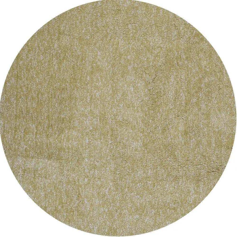 6' Yellow Heather Round Indoor Shag Rug - Homeroots - Flyclothing LLC