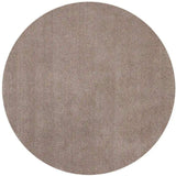 6' Round Beige Plain Indoor Area Rug - Homeroots - Flyclothing LLC