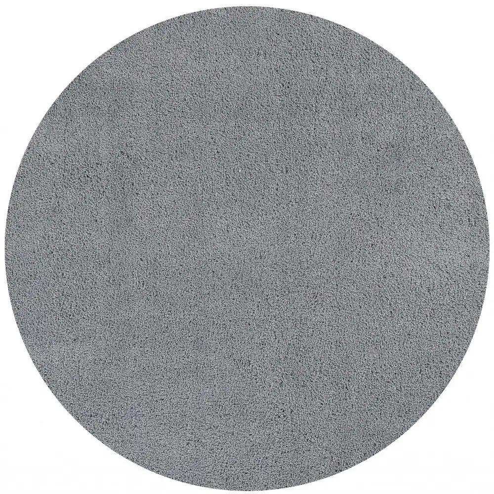 6' Grey Round Indoor Shag Rug - Homeroots - Flyclothing LLC