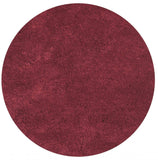 6' Round Polyester Red Area Rug - Homeroots - Flyclothing LLC