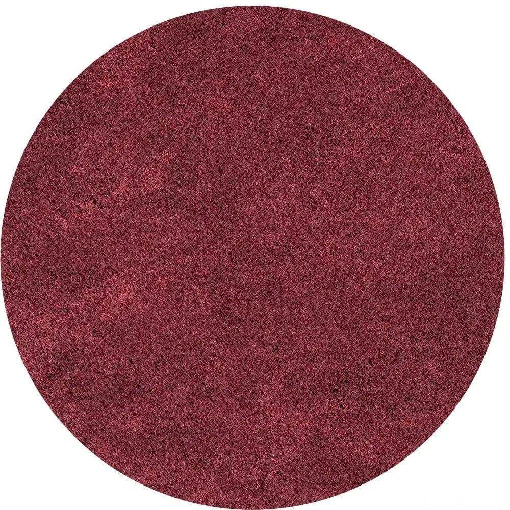 6' Round Polyester Red Area Rug - Homeroots - Flyclothing LLC