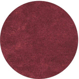 6' Round Polyester Red Area Rug - Homeroots - Flyclothing LLC