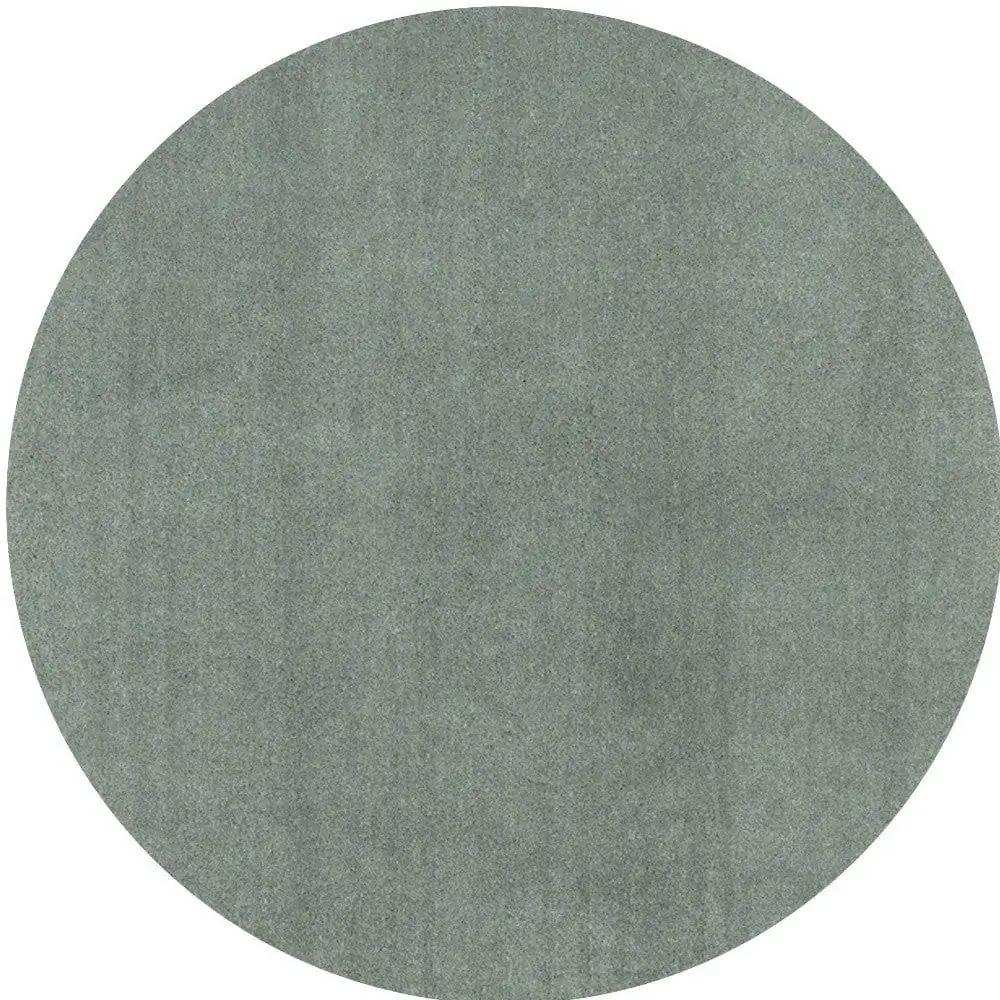 6' Slate Blue Round Indoor Shag Rug - Homeroots - Flyclothing LLC