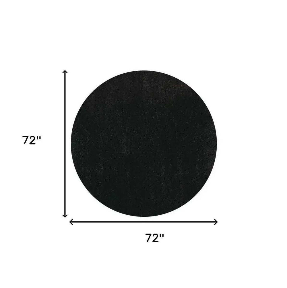 6' Brown Round Hand Woven Area Rug - Homeroots - Flyclothing LLC