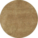 6' Gold Round Indoor Shag Rug - Homeroots - Flyclothing LLC