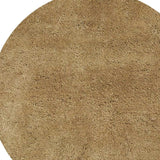 6' Gold Round Indoor Shag Rug - Homeroots - Flyclothing LLC