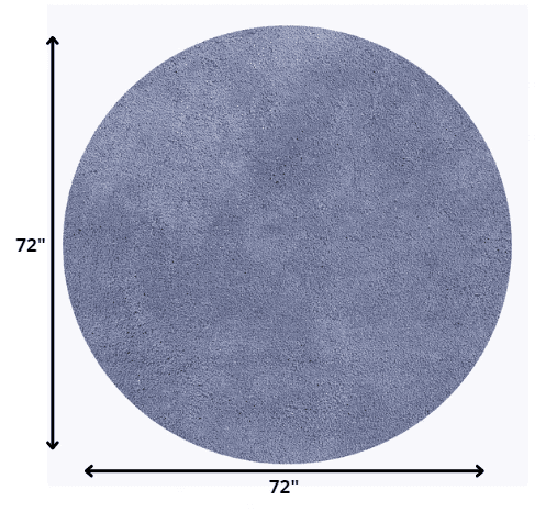 6' Purple Round Indoor Shag Rug - Homeroots - Flyclothing LLC