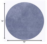 6' Purple Round Indoor Shag Rug - Homeroots - Flyclothing LLC