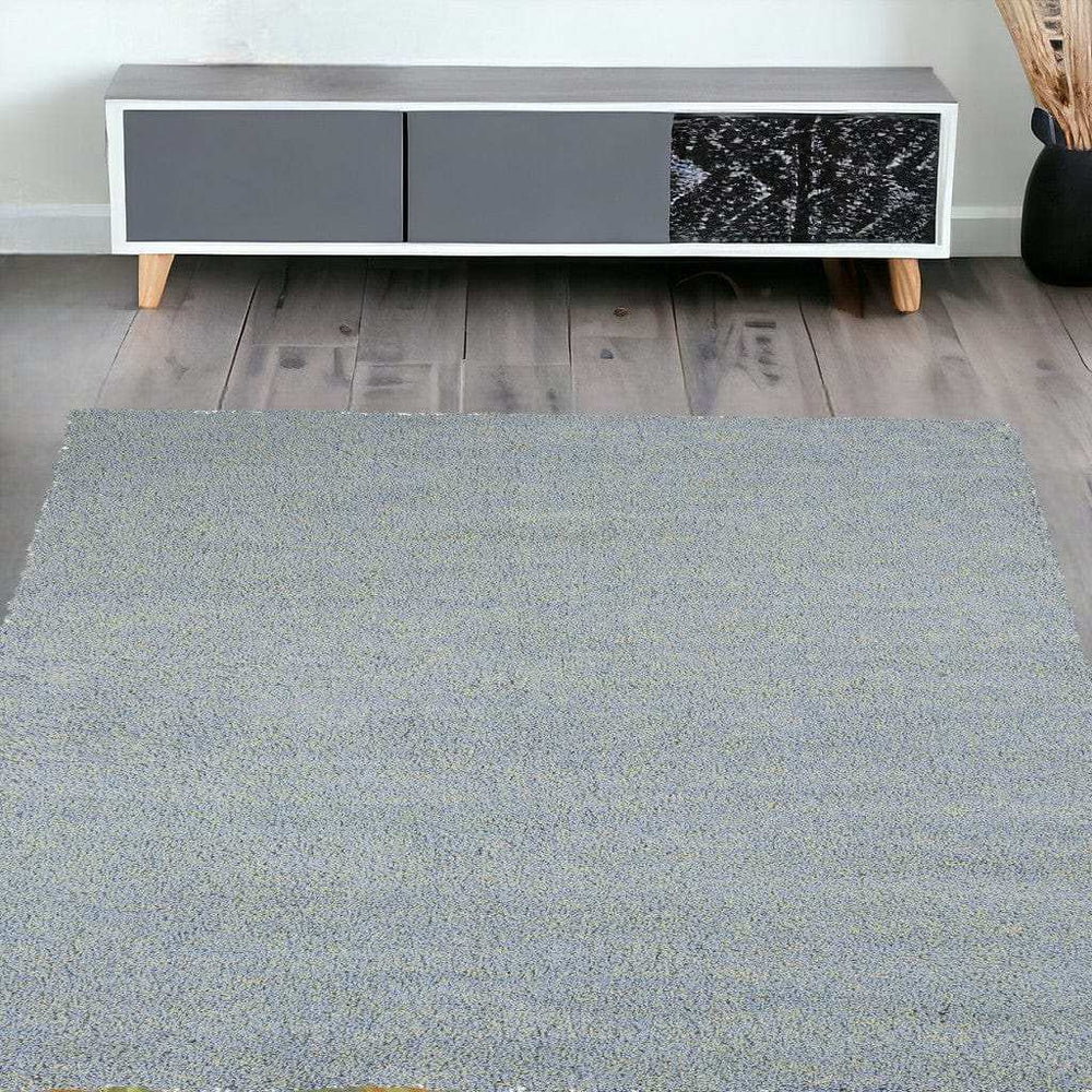 5' X 7' Blue Heather Plain Indoor Area Rug - Homeroots - Flyclothing LLC
