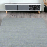 5' X 7' Blue Heather Plain Indoor Area Rug - Homeroots - Flyclothing LLC