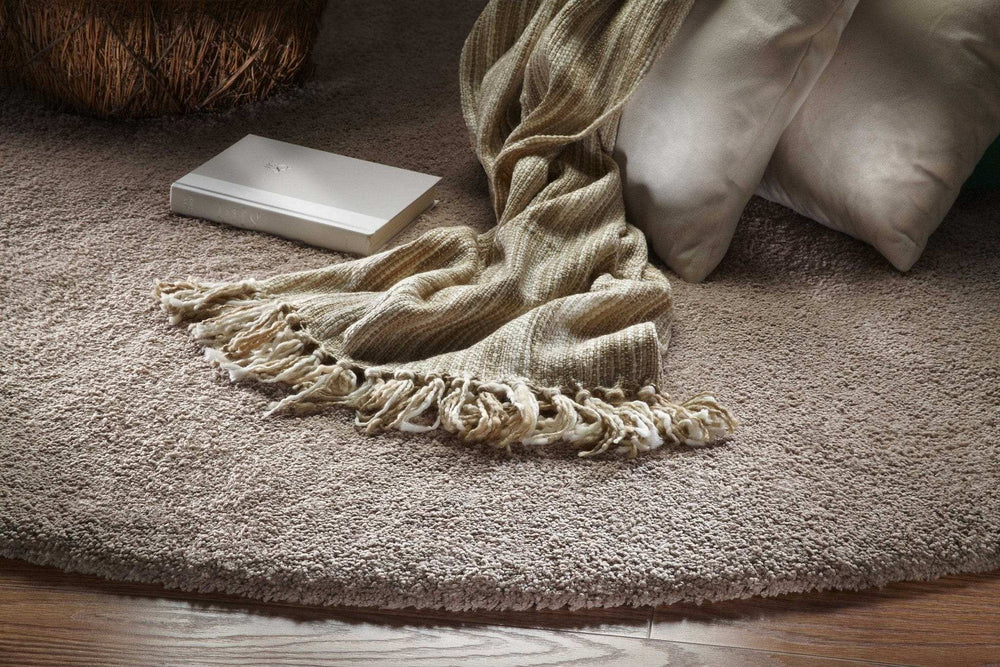 5' X 7' Beige Indoor Shag Rug - Homeroots - Flyclothing LLC