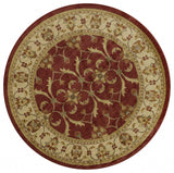 8' Round Polypropylene Ivory Area Rug - Homeroots - Flyclothing LLC