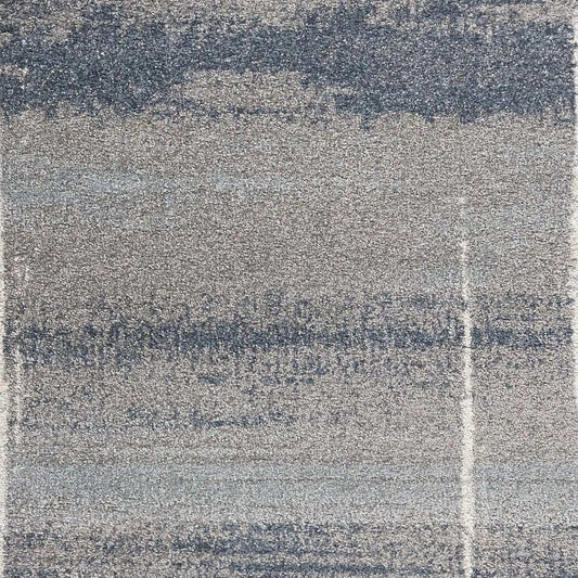 5' X 8' Blue Grey Machine Woven Abstract Indoor Area Rug - Homeroots - Flyclothing LLC