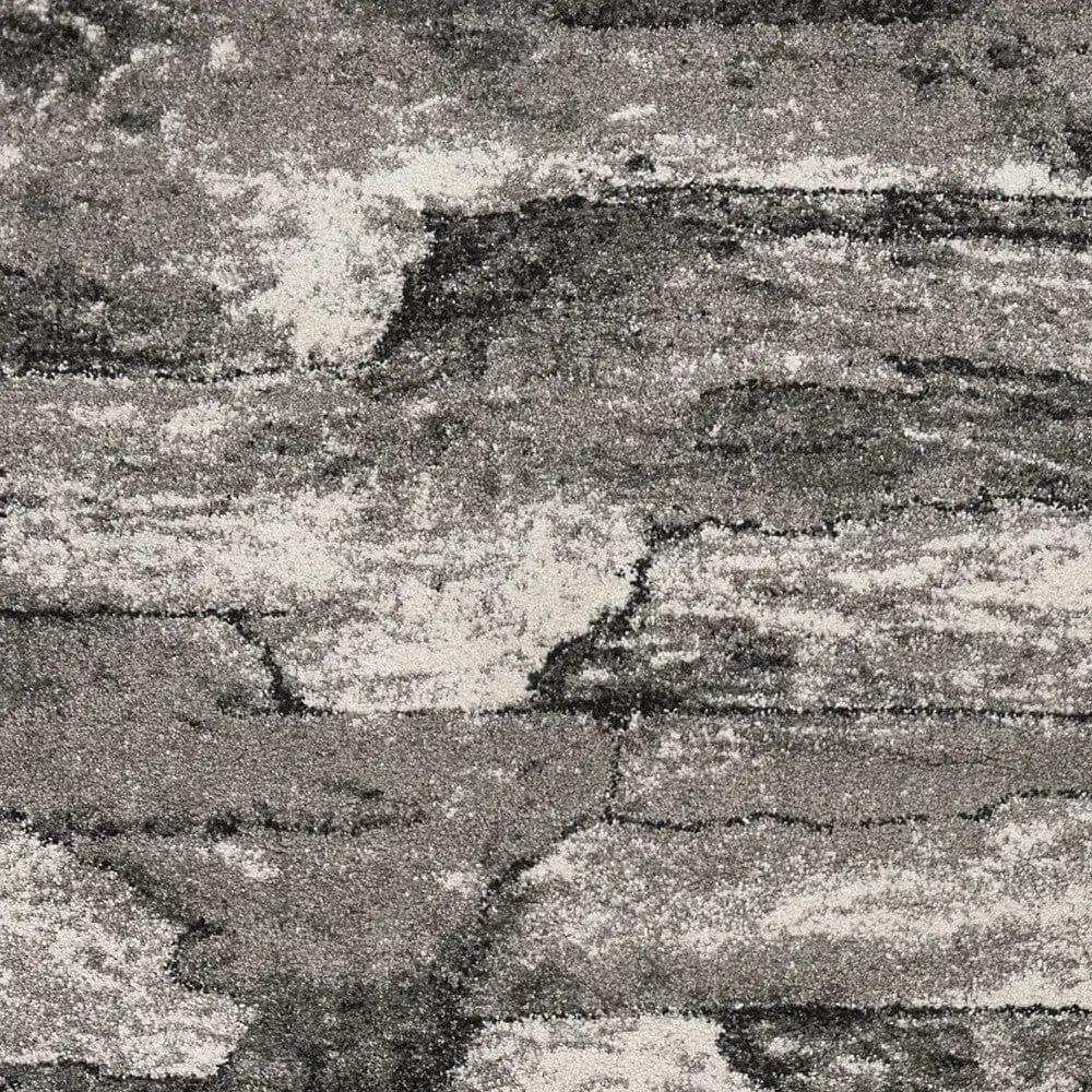 5' X 8' Gray Abstract Area Rug - Homeroots - Flyclothing LLC