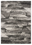 5' X 8' Gray Abstract Area Rug - Homeroots - Flyclothing LLC