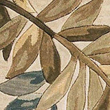 3' X 5' Ivory Tropical Leaves Wool Indoor Area Rug - Homeroots - Flyclothing LLC