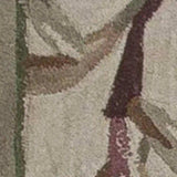 3' X 5' Ivory Bamboo Bordered Wool Indoor Area Rug - Homeroots - Flyclothing LLC