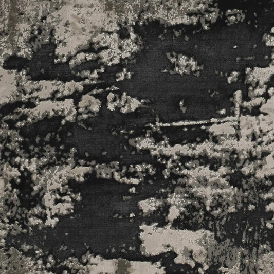 5' X 8' Silver Charcoal Abstract Design Indoor Area Rug - Homeroots - Flyclothing LLC