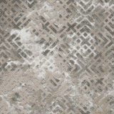 5' X 8' Sand Silver Geometric Maze Pattern Indoor Area Rug - Homeroots - Flyclothing LLC