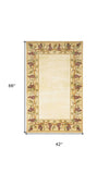 3' X 6' Ivory Wool Floral Hand Tufted Area Rug - Homeroots - Flyclothing LLC