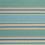5' X 8' Blue Striped Handmade Indoor Outdoor Area Rug - Homeroots - Flyclothing LLC