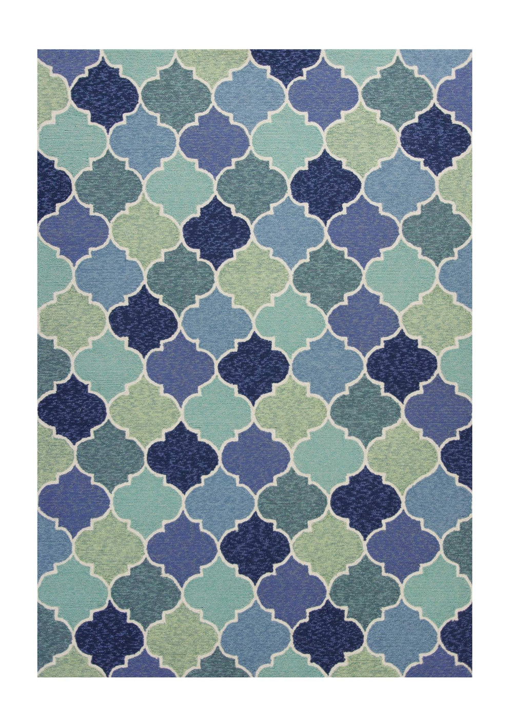 5' X 8' Blue Moroccan Handmade Indoor Outdoor Area Rug - Homeroots - Flyclothing LLC