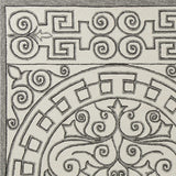 5' X 8' Gray and Ivory Damask Handmade Indoor Outdoor Area Rug - Homeroots - Flyclothing LLC