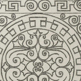 5' X 8' Gray and Ivory Damask Handmade Indoor Outdoor Area Rug - Homeroots - Flyclothing LLC