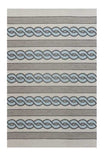 5' X 7' Ivory and Blue Abstract Indoor Outdoor Area Rug - Homeroots - Flyclothing LLC