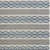 5' X 7' Ivory and Blue Abstract Indoor Outdoor Area Rug - Homeroots - Flyclothing LLC