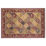 Red Octagon Quatrefoil Area Rug - Homeroots - Flyclothing LLC