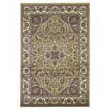 Beige And Ivory Octagon Medallion Area Rug - Homeroots - Flyclothing LLC