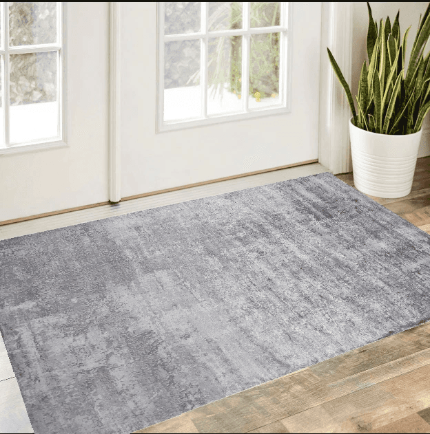 3' X 5' Slate Gray Abstract Hand Loomed Area Rug - Homeroots - Flyclothing LLC
