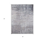 3' X 5' Slate Gray Abstract Hand Loomed Area Rug - Homeroots - Flyclothing LLC