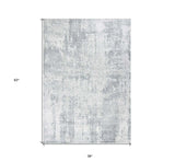 3' X 5' Gray Abstract Hand Loomed Area Rug - Homeroots - Flyclothing LLC