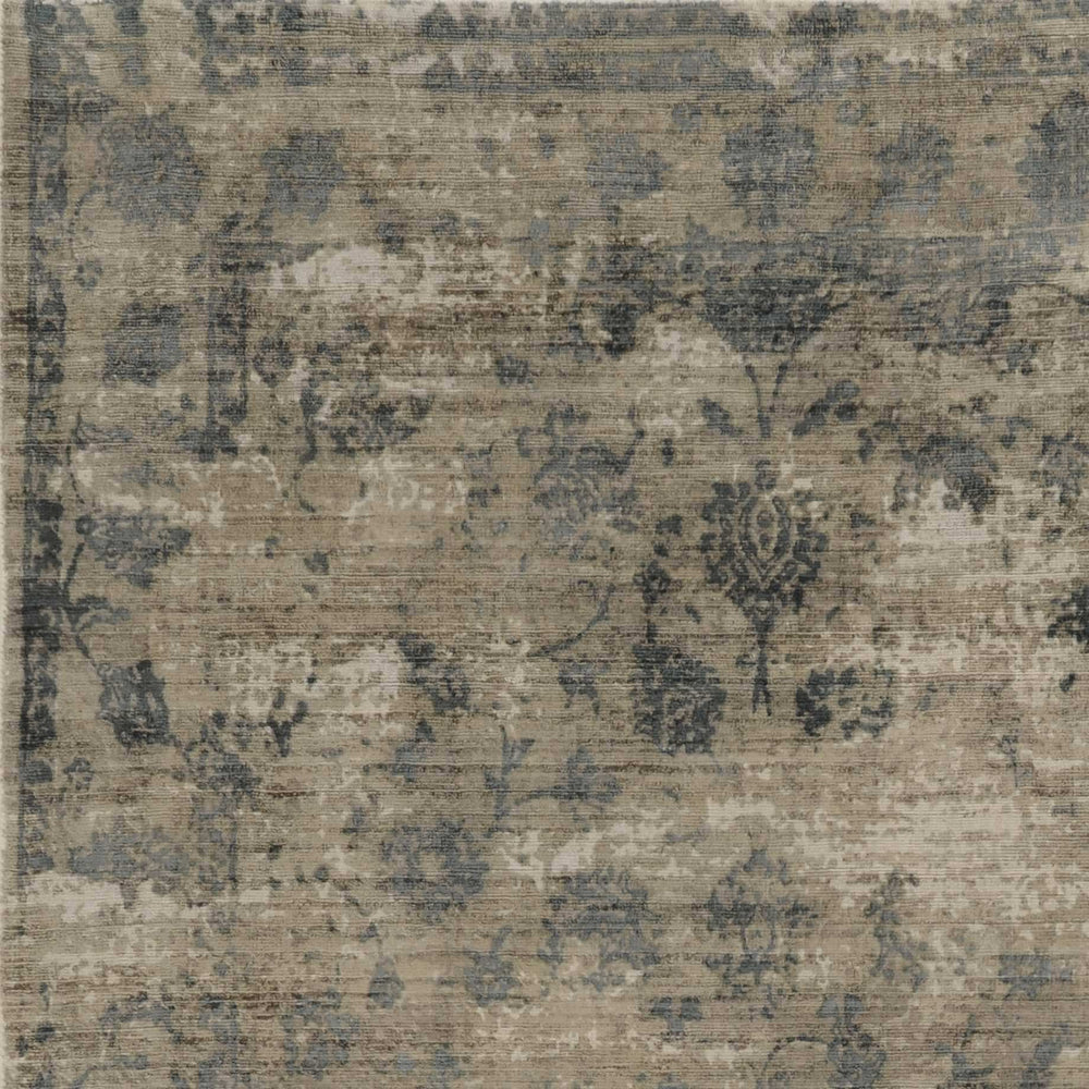 3' X 5' Beige and Blue Floral Area Rug - Homeroots - Flyclothing LLC