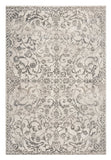 5' X 8' Ivory Machine Woven Distressed Traditional Floral Vines Indoor Area Rugg - Homeroots - Flyclothing LLC