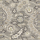 8' X 11' Gray Damask Indoor Outdoor Area Rug - Homeroots - Flyclothing LLC