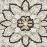 7' X 11' Beige Or Grey Floral Vines Uv Treated Indoor Area Rug - Homeroots - Flyclothing LLC