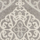 7' X 11' Silver Geometric Mosaic Uv Treated Indoor Area Rug - Homeroots - Flyclothing LLC
