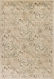 8' X 11' Ivory Machine Woven Floral Traditional Indoor Area Rug - Homeroots - Flyclothing LLC