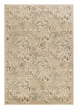 8' X 11' Ivory Machine Woven Floral Traditional Indoor Area Rug - Homeroots - Flyclothing LLC