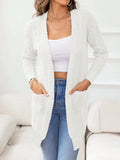 Open Front Long Sleeve Cardigan - Trendsi - Flyclothing LLC