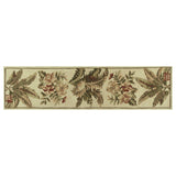 10' Ivory Hand Tufted Tropical Indoor Runner Rug - Homeroots - Flyclothing LLC