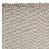5' X 8' Oatmeal Beige Hand Woven Houndstooth Indoor Area Rug - Homeroots - Flyclothing LLC