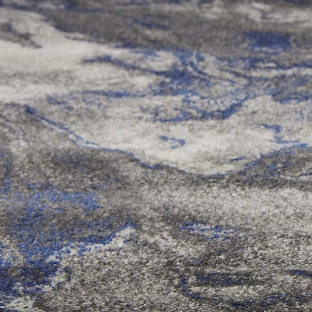 6' X 9' Grey Abstract Marble Design Indoor Area Rug - Homeroots - Flyclothing LLC