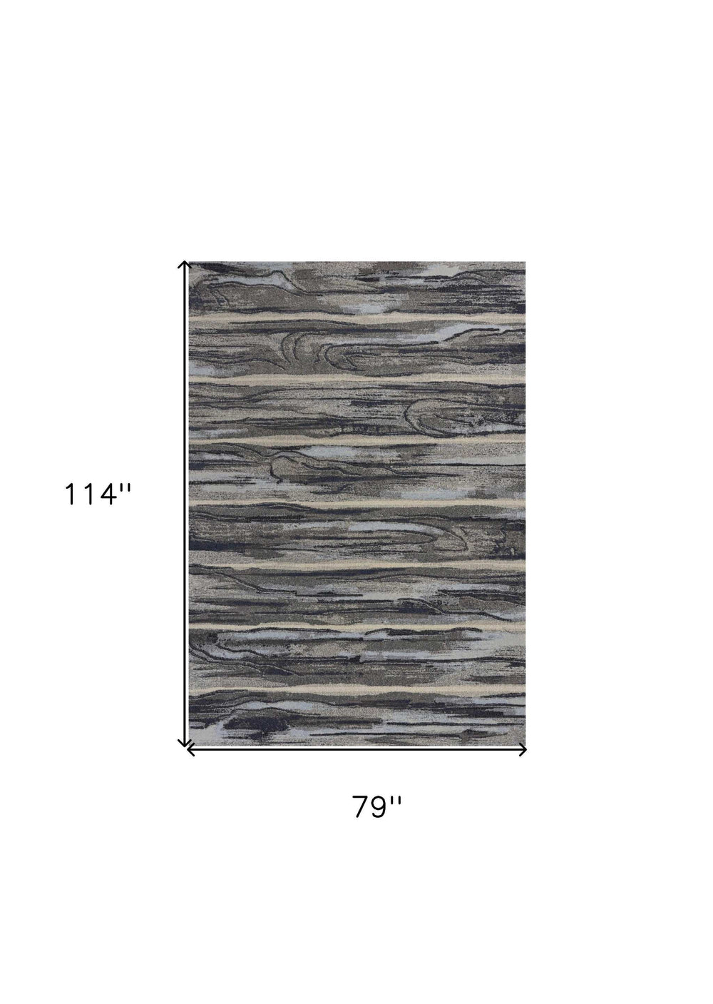 6' X 9' Gray Area Rug - Homeroots - Flyclothing LLC