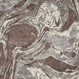 7' X 10' Mocha Brown Machine Woven Abstract Watercolor Indoor Area Rug - Homeroots - Flyclothing LLC